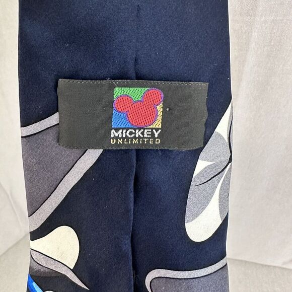 MICKEY UNLIMITED BLUE/RED/WHITE AIRPLANE MOTIF TIE - NECK TIES - 100% SILK - Picture 5 of 5